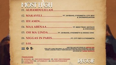 Reggie - Most High EP Tracklist
