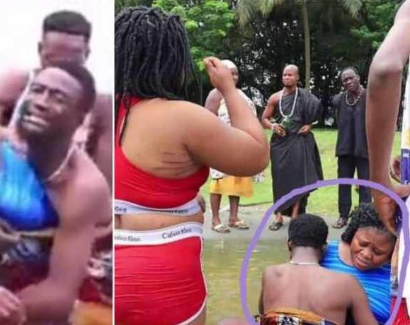 Ghanaian couple gets stuck in Lake Bosomtwe