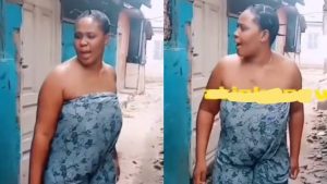 You Chop Me For Hours And I Still Don’t Reach My Junction - Lady Blasts Husband As She Runs Away (Video)