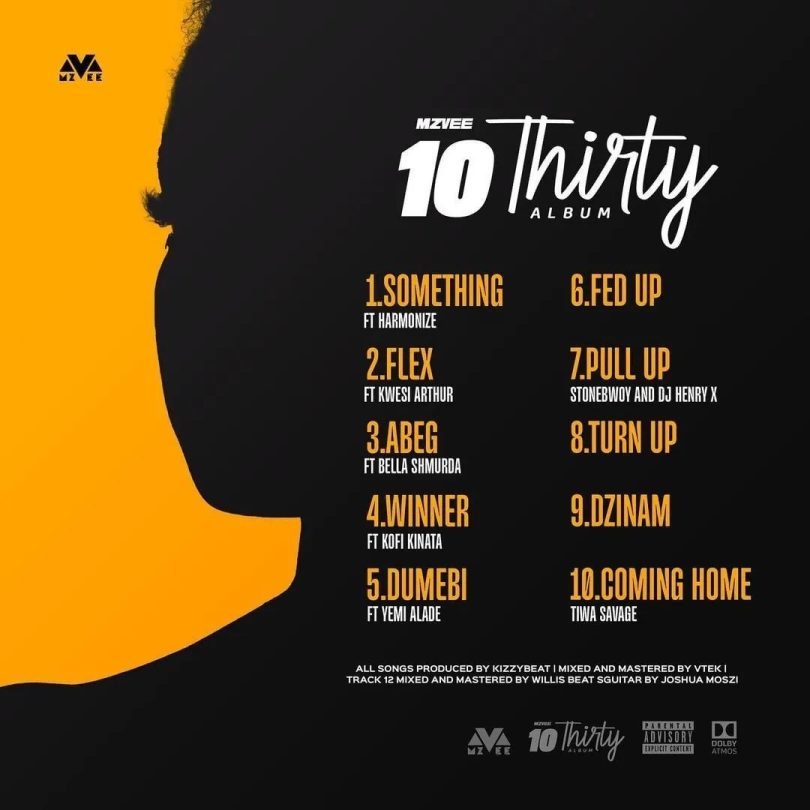 MzVee 10 Thirty Tracklist