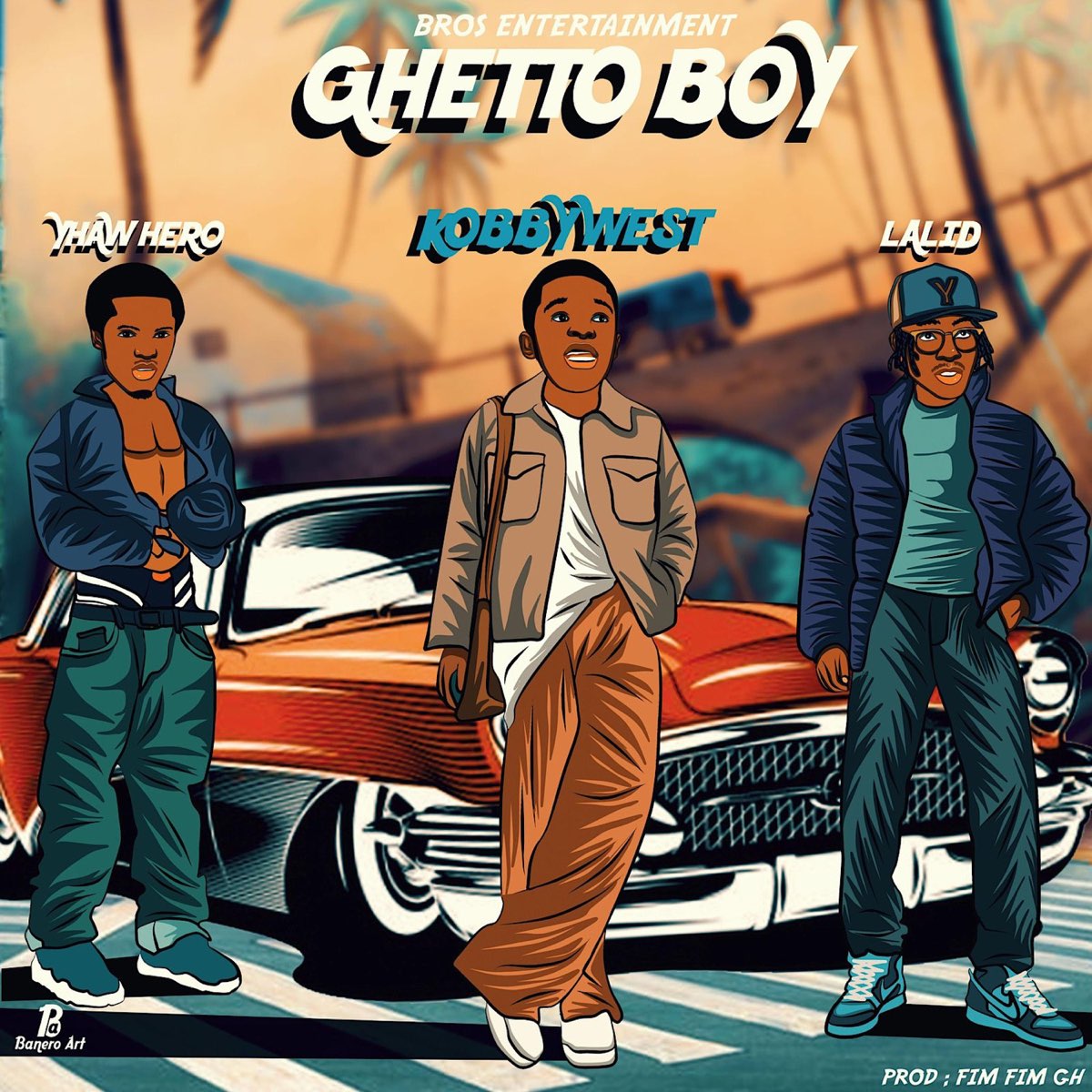 Kobby West - Ghetto Boy Ft Lalid & Yhaw Hero