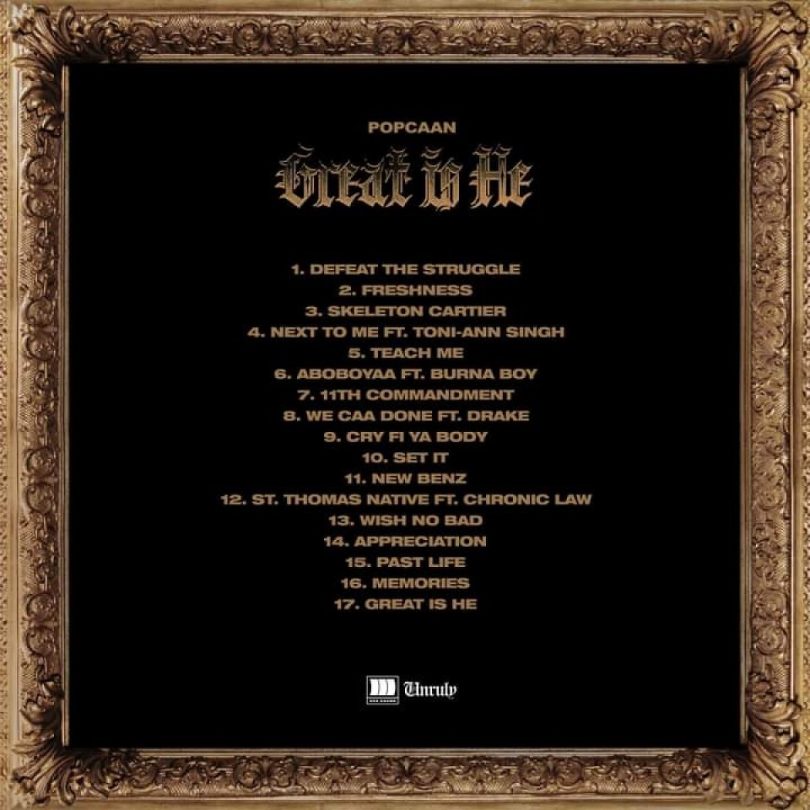 Popcaan Great Is He Full Album 960x960