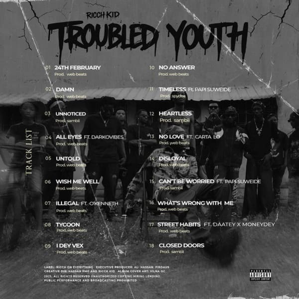 Ricch Kid - Troubled Youth Album